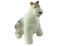 Fox Terrier Porcelain Figurine - hand painted in Astrakhan, Russia