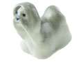 Shih Tzu Porcelain Figurine - hand painted in Astrakhan, Russia