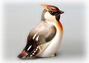 Cedar Waxwing Figurine - a gift for bird figurine collectors