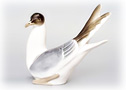 Porcelain Seagull Figurine - Where do seagulls sleep? On your knick-knack shelf!