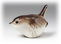 Porcelain Wren Figurine #1 - adorable little bird!