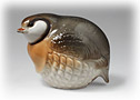 1 of 2 Stone Partridge porcelain figurines, a perfect gift for fans of birding or hunting