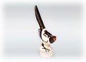 Use your Magpie trap to catch this porcelain Magpie figurine and make him your own.