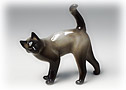 Do you love Siamese cats?  This Lomonosov  porcelain Siamese Cat figurine is black and white.