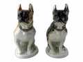  This Lomonosov porcelain Boxer figurine is the spitting image of the real dog.