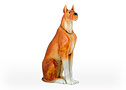 This large, fawn colored Great Dane may not be a 7 foot Great Dane but he can still be described as grand.