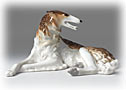 This Borzoi figurine (also called a Wolfhound figurine) is a spectacular specimen that would love to make your home his own. 