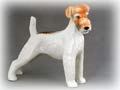 This large Lomonosov porcelain Coarsehaired Terrier is a must have for lovers of  terrier breeds.