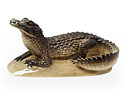 Crocodile and alligator fans take a look at  this Lomonosov porcelain Crocodile figurine.