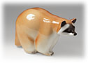 Get your Raccoon dog on the scent of this Lomonosov porcelain Raccoon figurine. 