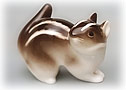 This porcelain chipmunk is cuter than Alvin the Chipmunk! 