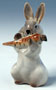 Why should people eat carrots when this little Bunny figurine would clearly love to eat them all? 