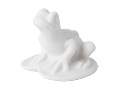 If you like frog decorations, you won't be able to resist this white Lomonosov porcelain Frog figurine. 