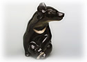 Look! You can turn your home into your very own Black Bear Cafe when you purchase this Lomonosov porcelain Himalayan Bear figurine.