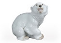 You don't have to know much about Polar Bears to give this young polar bear figurine some respect.  