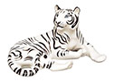 Do you hear a Tiger song? It just might be this large  porcelain White Tiger figurine.