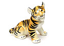 This cute Bengal Tiger Cub figurine looks up at you wanting to play some Tiger games.