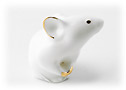 This little white Zodiac Rat figurine is perfect for anyone born in a Rat year. Or for anyone else as we enter year of the rat.