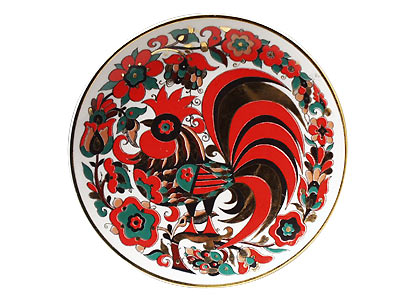 Red Rooster Decorative Plate, 8