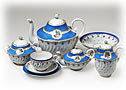 Anastasia Tea Set, 23 piece - Lomonosov Porcelain