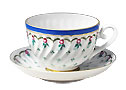Anastasia Cup and Saucer - Lomonosov Porcelain