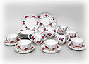 Antique Roses Tea Set, 22 pcs - Lomonosov Porcelain