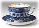 Arches Tea Cup and Saucer - Porcelain Cups and Saucers