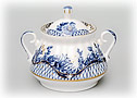 Blue Rhapsody Sugar Bowl - Lomonosov Porcelain
