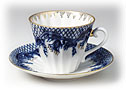 Blue Rhapsody  Cup and Saucer - Lomonosov Porcelain