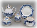 Blue Rhapsody Tea Set 21 pcs - Lomonosov Porcelain