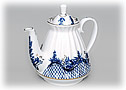Blue Rhapsody  Teapot, 3 cup - Porcelain Teapots
