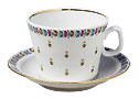 Chintz Tea Cup and Saucer - Porcelain Cups and Saucers