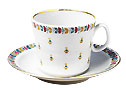 Chintz Coffee Cup and Saucer - Porcelain Cups and Saucers