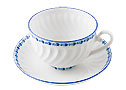 Cobalt Frieze no gold Tea C/S - Lomonosov Porcelain