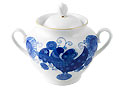Cobalt Lace Sugar Bowl - Lomonosov Porcelain
