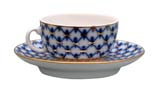 Cobalt Net Demitasse C/S - Lomonosov Porcelain