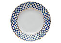 Cobalt Net Dessert Plate Coffee 6