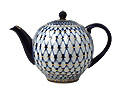 Cobalt Net Porcelain Teapot