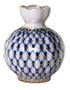 Cobalt Net Flower Vase Tulip - Porcelain Vases
