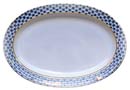 Cobalt Net Oval Platter, 11