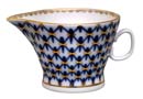 Cobalt Net Gravy Boat, 3.5 oz. - Lomonosov Porcelain