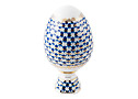 Cobalt Net Easter Egg - Lomonosov Porcelain