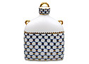 Cobalt Net Decanter Slav (square) - Lomonosov Porcelain