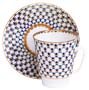 Cobalt Net Bone China C/S May-shape - Lomonosov Porcelain