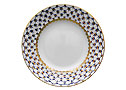 Cobalt Net Bone China Dessert Plate - Porcelain Plates