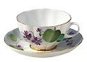 Forest Violet Porcelain Cup & Saucer
