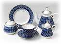 Forget Me Not Tea Set 21 pcs - Lomonosov Porcelain