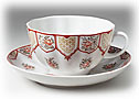 Frieze Tea Cup and Saucer - Porcelain Cups and Saucers