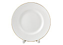 Golden Edge Dessert Plate, Bone China DANDELION - Porcelain Plat