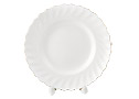 Golden Edge Dessert Plate, Bone China TWIST - Porcelain Plates
